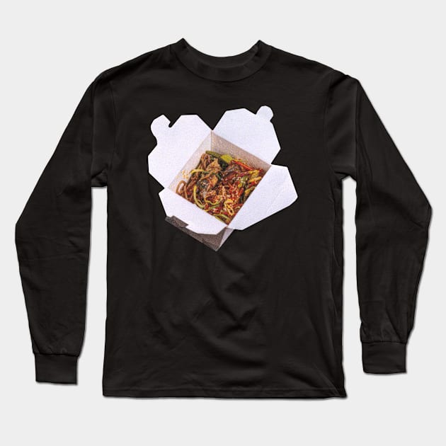 Thai Noodle Box Photo Art Long Sleeve T-Shirt by Food Photography